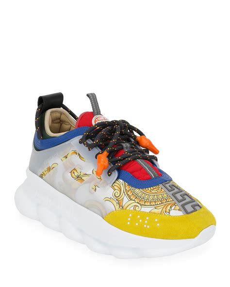 women's versace chain reaction sneakers|authentic versace chain reaction sneakers.